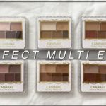 【全色比較】キャンメイクのパーフェクトマルチアイズをスウォッチ！【マットアイシャドウ】