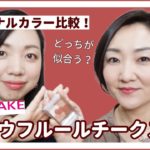 パーソナルカラー比較！キャンメイク グロウフルールチークス新作10番テラコッタフルール どっちが似合う？【イエローベース/ブルーベース】