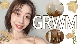 【GRWM】夏の終わりに🎐秋色メイク・コーディネート🍁