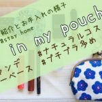 【What in my pouch?】ノーファンデ　ナチュラルコスメ　メイクポーチの紹介とお手入れ