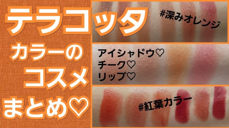【秋冬】テラコッタカラーコスメまとめ【１６こ】