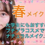 【春メイク！】大学生にもおすすめ♡プチプラコスメでできる！？ナチュラルメイクhow to.*･ﾟ