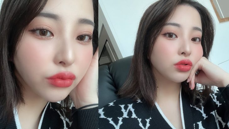 韓国で初‼️髪の毛染めに行く日のナチュラルコーラルメイクGRWM❤️‍🔥too cool for school新作大量レビュー🤭