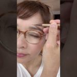 54歳ヘアメイク　リキッドアイライナーのコツ　#40代メイク #50代メイク #60代メイク　#リキッドアイライナー