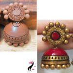 how to make Terracotta jhumka/ Terracotta Jhumka making / how to paint Terracotta jhumka