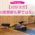 【10分ヨガ】180度開脚も夢ではない！
