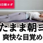 【寝たままできる朝ヨガ15分レッスン】スッキリとした爽快な目覚めに導くヨガ！