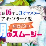 【断食歴16年のヨガマスター】アキ・ソラーノ流【断食12日目の朝のスムージー】