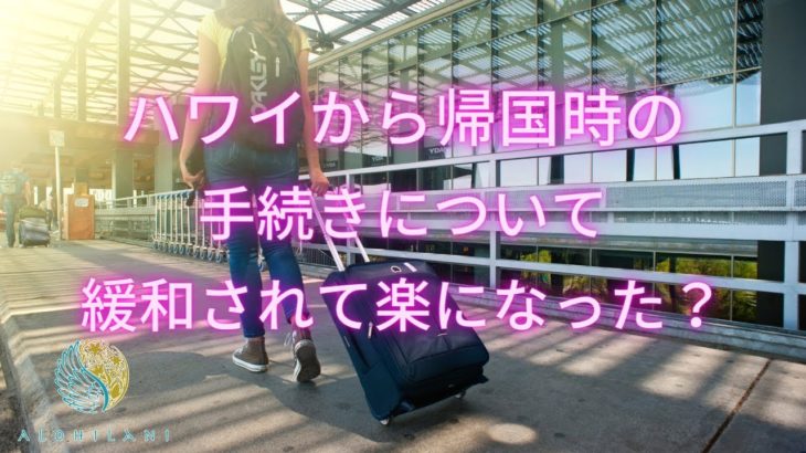 ハワイからの帰国時の手続きについて［クリアリング・スピリチュアル・hawaii spiritual］