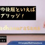 アシュタンガヨガ解説動画ブリッジ　ウールドゥヴァダニュラアーサナ後屈のコツ