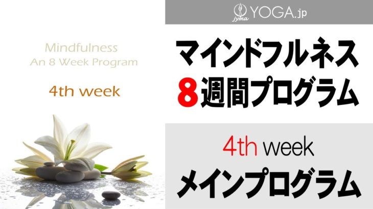 マインドフルネス8週間プログラム【4週目】30分間 メインプログラム