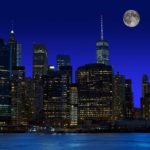 【癒し】ニューヨークの夜景と月 | BGM 休養 癒し リラックス ヒーリング 瞑想 読書 睡眠 作業用 勉強用