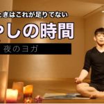 癒やしのヨガで疲労回復【寝る前の夜ヨガ】初心者OK!