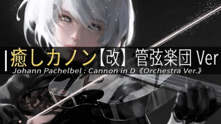 🎧癒しカノン【改】管弦楽団 Ver【ヒーリング/ストレス解消/作業/睡眠用BGM】Johann Pachelbel : Canon in D《Orchestra Ver.》【528Hz】