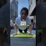 インターナショナルヨガデイ🧘‍♀️@TimesSquare #shorts