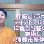 蒲郡市 整体 マインドフルネス 呼吸改善 扁桃体とトラウマ 巻き肩調整【岡崎市 幸田町 蒲郡市 整体】