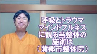 蒲郡市 整体 マインドフルネス 呼吸改善 扁桃体とトラウマ 巻き肩調整【岡崎市 幸田町 蒲郡市 整体】