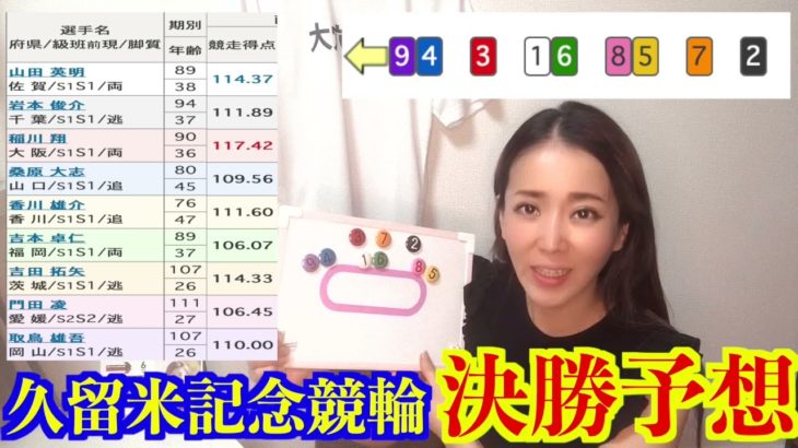 『久留米記念競輪 決勝予想』スピリチュアル含めて的中率高めなので今回も予想！