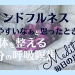 【マインドフルネス瞑想】10分間の呼吸瞑想 誘導音声 No.2