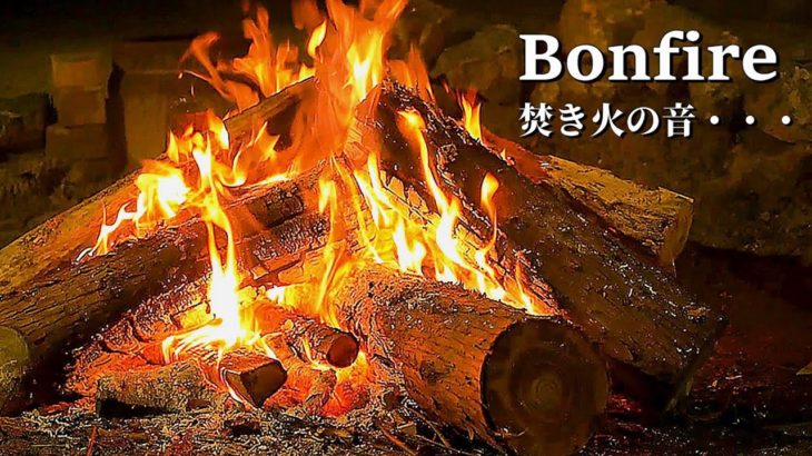 焚き火の音でくつろぎのひととき【睡眠用・癒し・ASMR】焚き火動画で心地良い眠り・・・