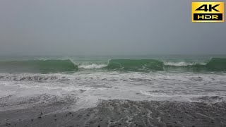 【波音癒し動画】太平洋の波　中田島砂丘（睡眠導入用BGM）４K