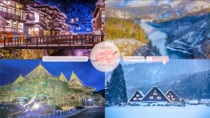 Japanese Snow Relaxation Photos EP66 | Relaxing Music • 美しいリラックスミュージック • ヨガ瞑想リラクゼーション • 美しい音色 ピアノ