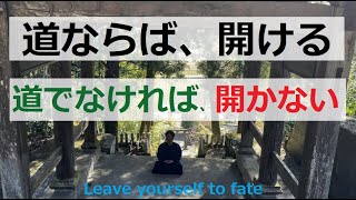 流れに身を任せる【やり方】スピリチュアル編「道ならば開ける」運命に抗うな！