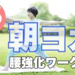 朝のオンラインヨガ 腰強化ワーク ウェルネスの車輪