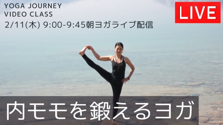 yoga journey ライブヨガ配信！2/11(木)9:00-9:45【朝ヨガ】