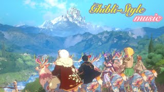 【作業用・癒し・睡眠用・勉強用BGM】～Ghibli-style music～久石 譲が贈るスマホゲームBGM『二ノ国クロスワールド』の壮大でジブリ風満載の素敵な世界【感動BGM集】