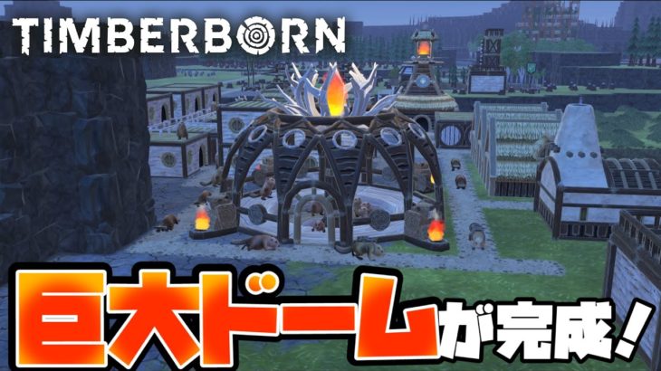 「巨大なドーム『祠』でスピリチュアルを高めよう！！」【TimberBorn】#4