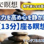 1日10分超マインドフルネス瞑想【集中力アップ】専門家がガイドする|日本マインドフルネス研究センター瞑想塾