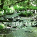 【せせらぎ音・癒し系】御嶽山・４K映像、癒し、睡眠、瞑想、耳鳴り解消、勉強、リラックス、リラクゼーション、ヒーリング、スピリチュアル、ストレス解消、作業に集中、仕事に集中