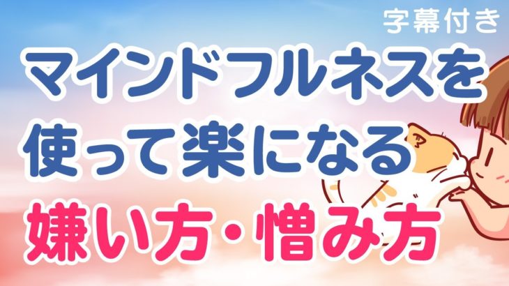 happyちゃん☆マインドフルネスを使って楽になる★嫌い方☆憎み方☆字幕付き
