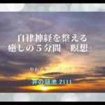 自律神経を整える　癒しの５分間『瞑想』【井の頭池2111】