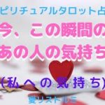 [スピリチュアルタロット占い]🔮今、この瞬間のあの人の気持ち✨✨✨(私への気持ち５択～）👫