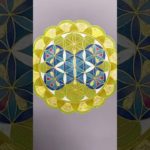 【#Shorts】花にとまる蝶の曼荼羅　#スピリチュアル　#習い事  #宇宙の法則　#おうち時間　#塗り絵