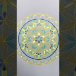 【#Shorts】神聖幾何学を使った曼荼羅　#曼荼羅アート #スピリチュアル　#リラクゼーション　#目覚め　#趣味探し  #塗り絵　#雑学　#宇宙の法則　#集中力up  #記憶力アップ  #習い事