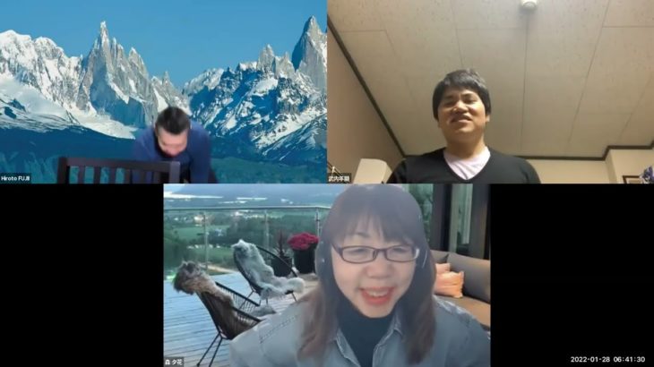 おはようございます！第629回😊日本全国朝のマインドフルネス体操オンラインライブの時間だよ！（2022年1月28日）平日の月～金曜朝6時40分～7時迄😊Zoom・FBもお気軽にご参加下さい！SDGs