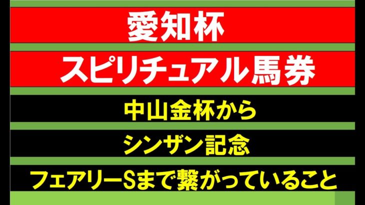 愛知杯スピリチュアル馬券２０２２