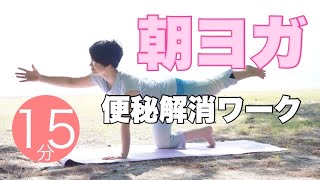 朝ヨガオンライン 便秘解消ワーク