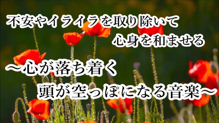 心を休めるため・考えるのをやめるための 癒し音楽｜ 心が疲れた時に聴く音楽, 心が落ち着く音楽, 頭が空っぽになる音楽, リラックスできる音楽 α波, 睡眠音楽, 自律神経を整える音楽, 波音