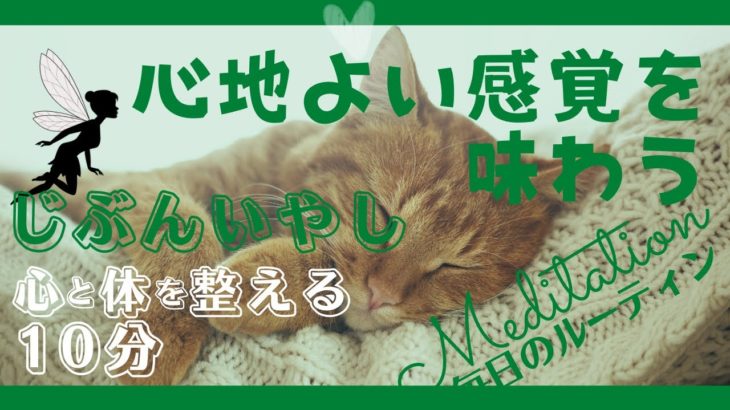 【誘導瞑想】10分　心地よい感覚を味わう瞑想　自分癒し瞑想　＃8