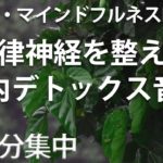 【15分集中・瞑想・マインドフルネスBGM】自律神経を整える、脳内デトックス音楽