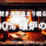 【睡眠用BGM・焚き火の音 睡眠・暖炉の音】パチパチ ロッジの暖炉で温まる 100%焚き火の音 | 読書 bgm | 暖炉 睡眠 |集中 bgm | ONS-0097