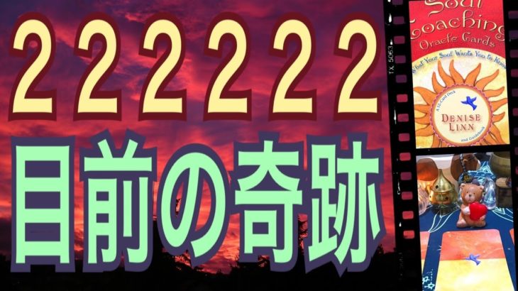 ２２２２２２‼️目前の奇跡🌈やって来る‼️特別な日💕オラクルカードリーディング✨スピリチュアルカードリーディング✨占い✨３択✨