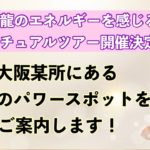 神様や龍のエネルギーを感じるスピリチュアルツアー開催決定！大阪某所にある秘密のパワースポットをご案内します