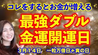 【一粒万倍日×寅の日】お金がドーンと舞い降りる最強ダブル開運日✨金運パワーが体中にみなぎります💖