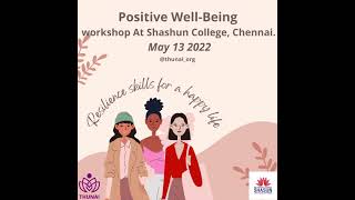 Positive Well-being Workshop at Shasun Jain college