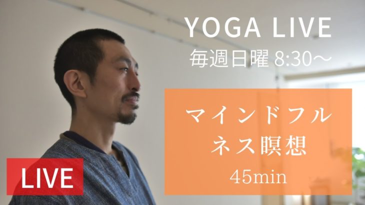 マインドフルネス瞑想（45min Live）